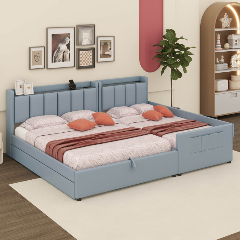 【新品、本物、当店在庫だから安心】 Red Barrel Studio® Jyler Queen & Twin XL Upholstered Mother ウイスキー
